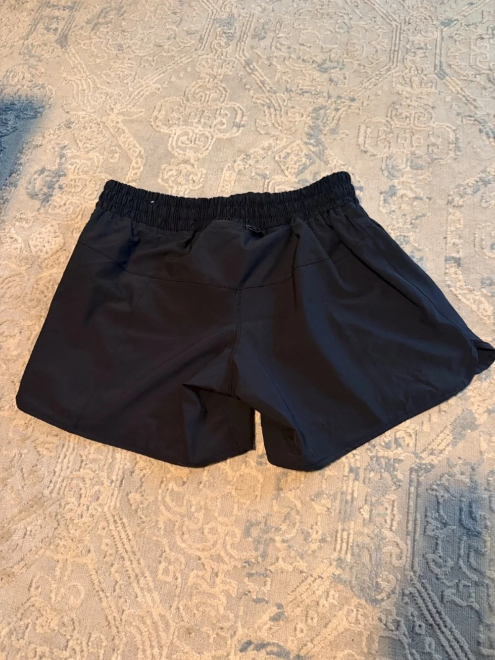 Bumsters Black Running Shorts Drawstring Zip Pocket